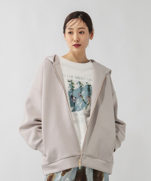 GLOBAL WORK（グローバルワーク）の「ダンボールBIGフーディ/636025（パーカー・レディース・杢グレー/ブラウン/ブラック/グレイッシュベージュ・MEDIUM/LARGE）」の18枚目の写真