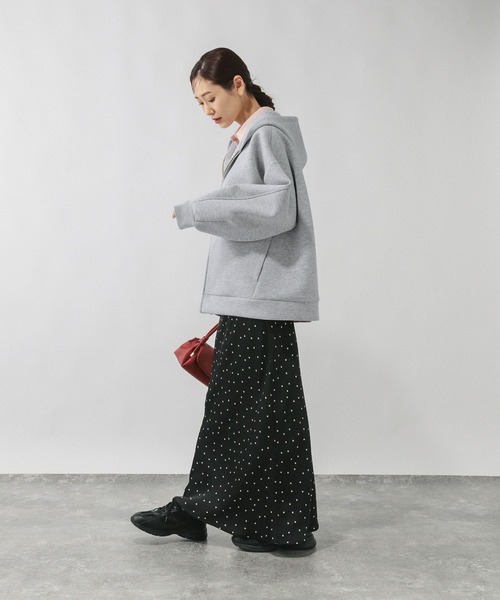 GLOBAL WORK（グローバルワーク）の「ダンボールBIGフーディ/636025（パーカー・レディース・杢グレー/ブラウン/ブラック/グレイッシュベージュ・MEDIUM/LARGE）」の11枚目の写真