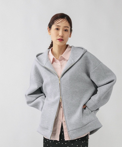 GLOBAL WORK（グローバルワーク）の「ダンボールBIGフーディ/636025（パーカー・レディース・杢グレー/ブラウン/ブラック/グレイッシュベージュ・MEDIUM/LARGE）」の13枚目の写真