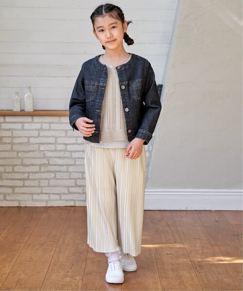 ikka(イッカ)の「【親子コーデ】ストレッチノーカラーGジャン(120~160cm)(ブルゾン・キッズ・ネイビー・L/M/S/XL)」の17枚目の写真