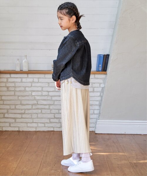 ikka(イッカ)の「【親子コーデ】ストレッチノーカラーGジャン(120~160cm)(ブルゾン・キッズ・ネイビー・L/M/S/XL)」の18枚目の写真