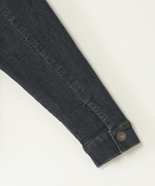 ikka(イッカ)の「【親子コーデ】ストレッチノーカラーGジャン(120~160cm)(ブルゾン・キッズ・ネイビー・L/M/S/XL)」の5枚目の写真