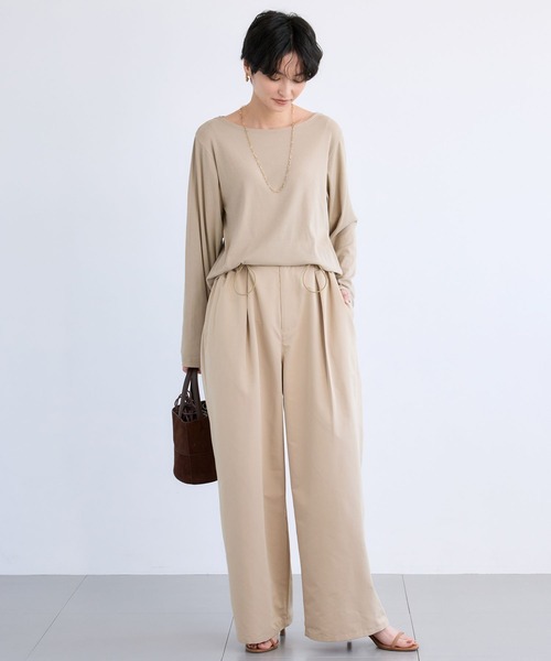 BARNYARDSTORM(バンヤードストーム)の「BARNYARDSTORM / タフタギャザーパンツ【撥水】(その他パンツ・レディース・ネイビー/ベージュ・M/S)」の19枚目の写真