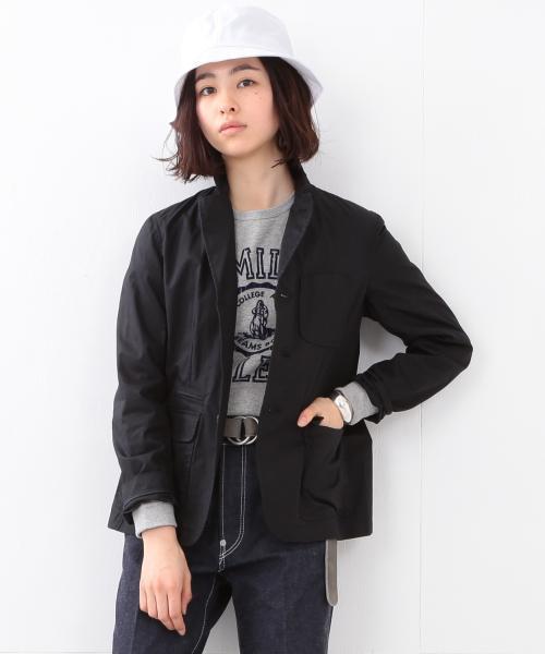 BEAMS BOY（ビームスボーイ）の「【FUDGE5月号掲載】BEAMS BOY / ダンプ 3ボタン ジャケット（テーラードジャケット・レディース・ベージュ/ネイビー・ONE SIZE）」の3枚目の写真