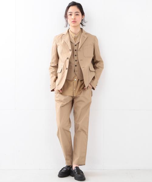 BEAMS BOY（ビームスボーイ）の「【FUDGE5月号掲載】BEAMS BOY / ダンプ 3ボタン ジャケット（テーラードジャケット・レディース・ベージュ/ネイビー・ONE SIZE）」の7枚目の写真