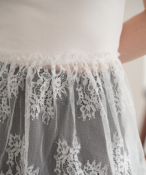 raffime（ラフィミー）の「カップ付きレースキャミソール（キャミソール・レディース・オフホワイト・フリー）」の8枚目の写真