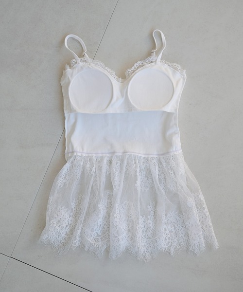 raffime（ラフィミー）の「カップ付きレースキャミソール（キャミソール・レディース・オフホワイト・フリー）」の11枚目の写真