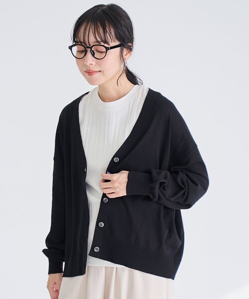 coen(コーエン)の「ランダムリブノースリーブタンクトップ(タンクトップ・レディース・ブラック/ターコイズブルー/ダークブラウン/ダークグレー/ベージュ/オフホワイト・M/L)」の9枚目の写真