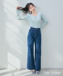 MISCH MASCH | 2026春夏新作 ストレッチデニムワイドパンツ(デニムパンツ)