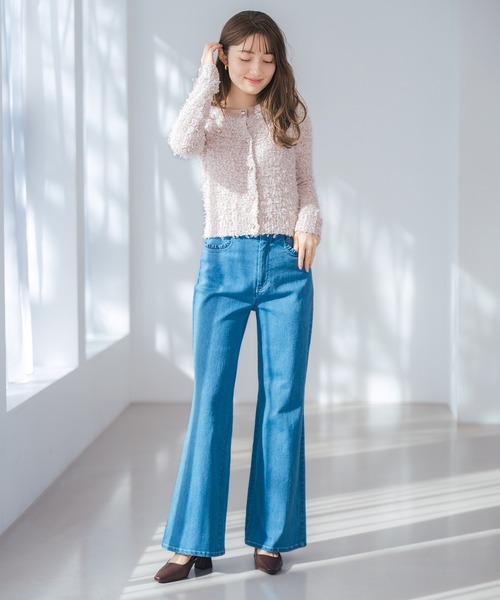 MISCH MASCH(ミッシュマッシュ)の「2026春夏新作 ストレッチデニムワイドパンツ(デニムパンツ・レディース・ブルー/ネイビー・M/S)」の11枚目の写真