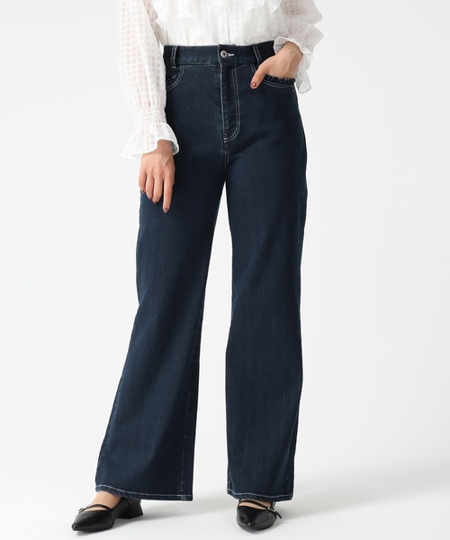 MISCH MASCH(ミッシュマッシュ)の「2026春夏新作 ストレッチデニムワイドパンツ(デニムパンツ・レディース・ブルー/ネイビー・M/S)」の19枚目の写真