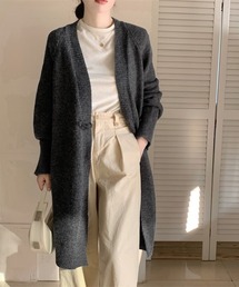 REMUR（レミュール）の「ロングニットカーディガン　トグルボタン（その他アウター）」