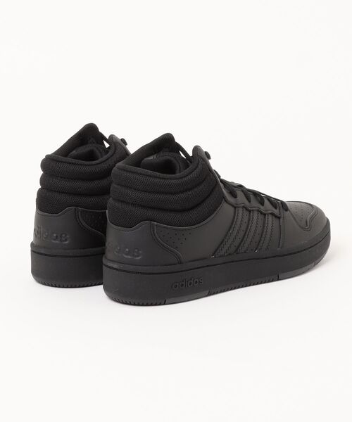 adidas(アディダス)の「【adidas】HOOPS MID CLASSIC(スニーカー・メンズ・ブラック×ブラック・25.0cm/25.5cm/26.0cm/26.5cm/27.0cm/27.5cm/28.0cm/29.0cm)」の2枚目の写真