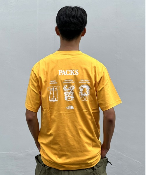 THE NORTH FACE(ザノースフェイス)の「【THE NORTH FACE】S/S TNF Packs Graphic Tee(Tシャツ/カットソー・メンズ・ゴールド/ホワイト/ブラック・X-LARGE/MEDIUM/LARGE)」の3枚目の写真