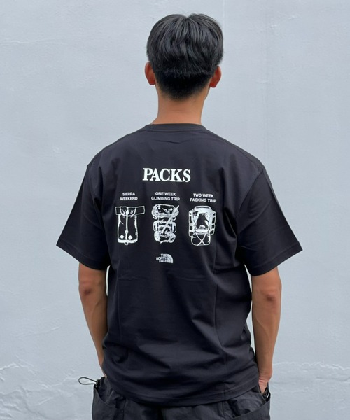 THE NORTH FACE(ザノースフェイス)の「【THE NORTH FACE】S/S TNF Packs Graphic Tee(Tシャツ/カットソー・メンズ・ゴールド/ホワイト/ブラック・X-LARGE/MEDIUM/LARGE)」の1枚目の写真