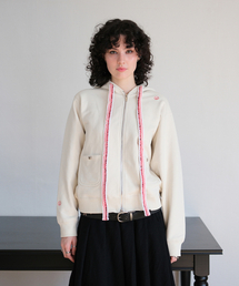 LOVECRAZYWILDMAN（ラブクレイジーワイルドマン）の「LCWM リングバンドウィーブ フードパーカー アイボリー（パーカー）」