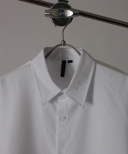 NYLAUS(ナイラス)の「【NYS】2026新作 2WAY ネクタイ付きシャツ 長袖シャツ オーバーサイズシャツ チェーン付きネクタイ ユニセックス(シャツ/ブラウス・メンズ・ブラック/ホワイト・L/M)」の10枚目の写真