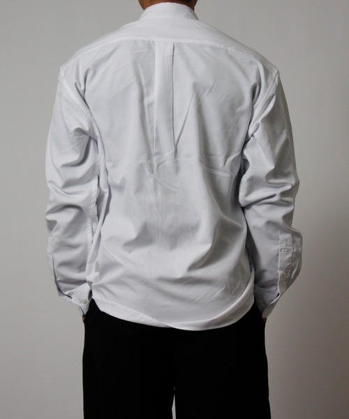 NYLAUS(ナイラス)の「【NYS】2026新作 2WAY ネクタイ付きシャツ 長袖シャツ オーバーサイズシャツ チェーン付きネクタイ ユニセックス(シャツ/ブラウス・メンズ・ブラック/ホワイト・L/M)」の18枚目の写真