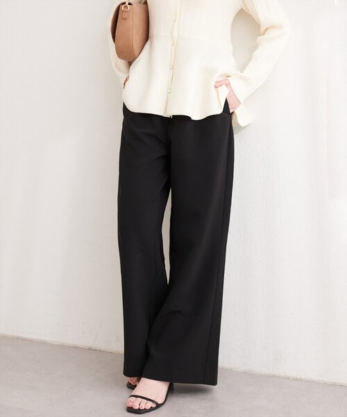 natural couture（ナチュラルクチュール）の「とろみイージーパンツ（その他パンツ・レディース・イエロー/チャコールグレー/ブラック/アイボリー・MEDIUM/SMALL）」の16枚目の写真