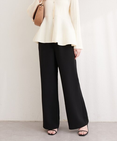 natural couture（ナチュラルクチュール）の「とろみイージーパンツ（その他パンツ・レディース・イエロー/チャコールグレー/ブラック/アイボリー・MEDIUM/SMALL）」の17枚目の写真