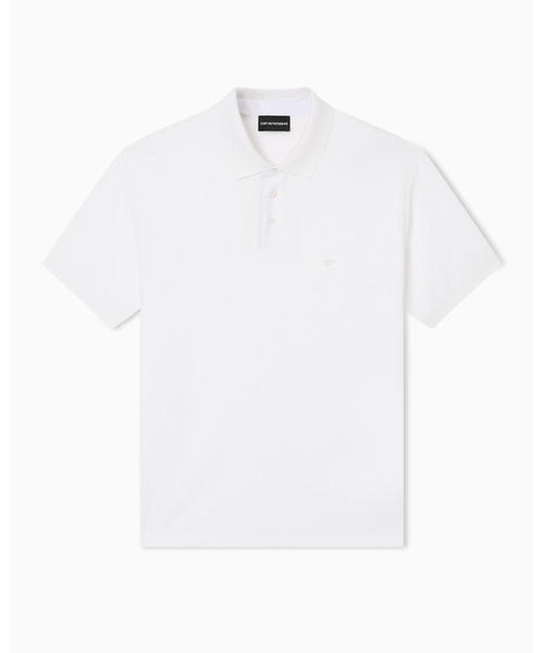 EMPORIO ARMANI(エンポリオアルマーニ)の「<オンライン限定>【エンポリオ アルマーニ】レギュラーフィット ポロシャツ コットンピケ(ポロシャツ・メンズ・オフホワイト/ブラック/ブラウン・LARGE/MEDIUM/SMALL/X-LARGE/XX-LARGE)」の7枚目の写真
