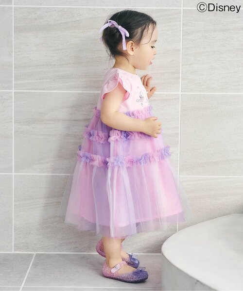 Disney（ディズニー）の「【リンク】ディズニーキャラクターヤングオイスターワンピース（ワンピース・キッズ・ピンク・130/120/110/100/90/80）」の4枚目の写真