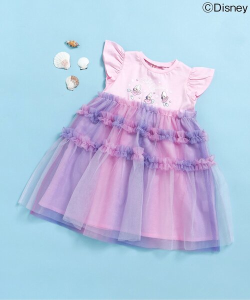 Disney（ディズニー）の「【リンク】ディズニーキャラクターヤングオイスターワンピース（ワンピース・キッズ・ピンク・130/120/110/100/90/80）」の2枚目の写真