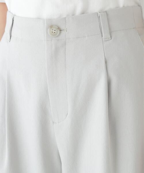 human woman(ヒューマンウーマン)の「◆【4サイズ展開】麻調合繊タックセミワイドパンツ(その他パンツ・レディース・グレー/ネイビー・X-SMALL/SMALL/MEDIUM/LARGE)」の7枚目の写真