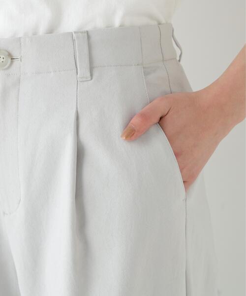 human woman(ヒューマンウーマン)の「◆【4サイズ展開】麻調合繊タックセミワイドパンツ(その他パンツ・レディース・グレー/ネイビー・X-SMALL/SMALL/MEDIUM/LARGE)」の8枚目の写真