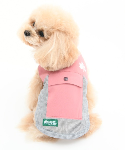 LOGOS(ロゴス)の「LOGOS/切替クールメッシュタンク(ペットウェア・メンズ・グリーン/ピンク・XS/S/M/L/2L/3L)」の2枚目の写真