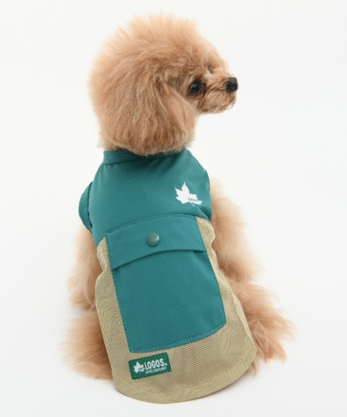LOGOS(ロゴス)の「LOGOS/切替クールメッシュタンク(ペットウェア・メンズ・グリーン/ピンク・XS/S/M/L/2L/3L)」の1枚目の写真