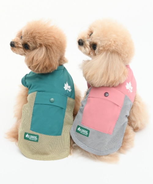 LOGOS(ロゴス)の「LOGOS/切替クールメッシュタンク(ペットウェア・メンズ・グリーン/ピンク・XS/S/M/L/2L/3L)」の3枚目の写真