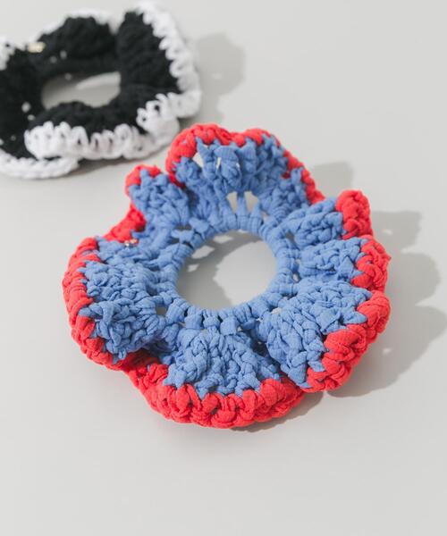 SMELLY（スメリー）の「バイカラーニットシュシュ（シュシュ・レディース・ブラック系その他/ブルー系その他・-）」の5枚目の写真