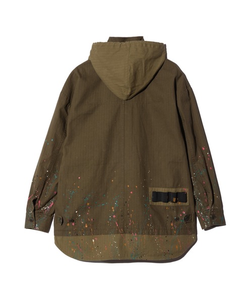 glamb(グラム)の「Remake Hood Military Shirt / リメイクフードミリタリーシャツ(シャツ/ブラウス・メンズ・ブラック/カーキ・S/M/L)」の7枚目の写真
