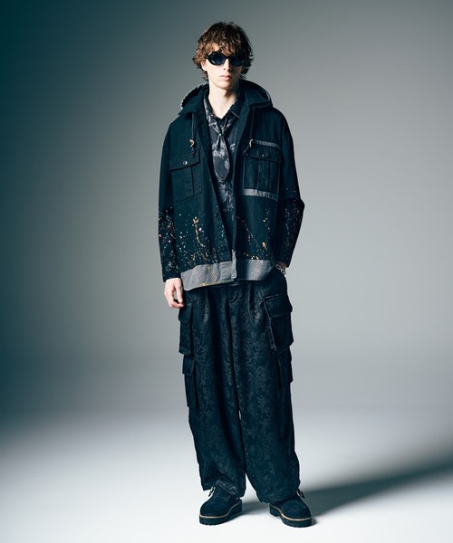 glamb(グラム)の「Remake Hood Military Shirt / リメイクフードミリタリーシャツ(シャツ/ブラウス・メンズ・ブラック/カーキ・S/M/L)」の15枚目の写真