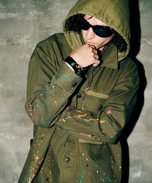glamb(グラム)の「Remake Hood Military Shirt / リメイクフードミリタリーシャツ(シャツ/ブラウス・メンズ・ブラック/カーキ・S/M/L)」の19枚目の写真