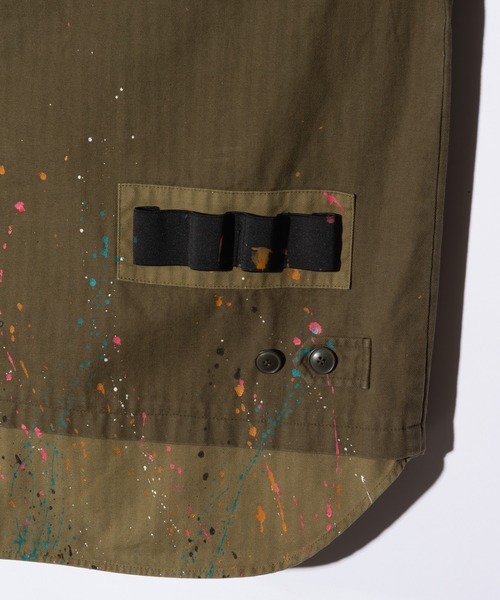 glamb(グラム)の「Remake Hood Military Shirt / リメイクフードミリタリーシャツ(シャツ/ブラウス・メンズ・ブラック/カーキ・S/M/L)」の22枚目の写真