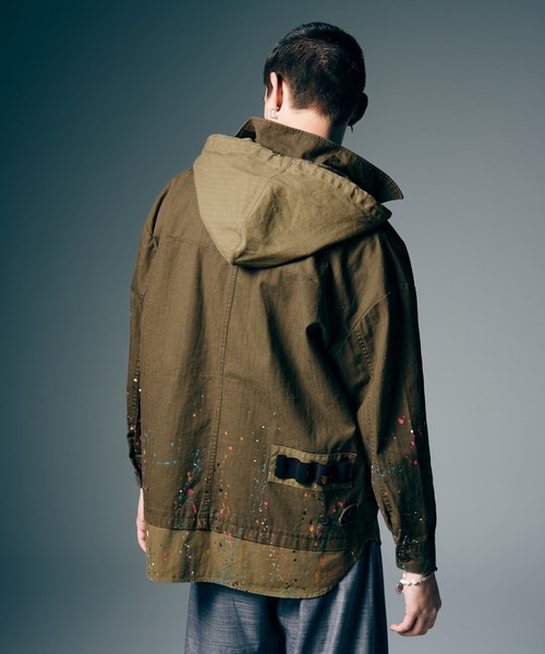 glamb(グラム)の「Remake Hood Military Shirt / リメイクフードミリタリーシャツ(シャツ/ブラウス・メンズ・ブラック/カーキ・S/M/L)」の13枚目の写真