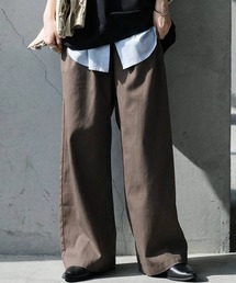 antiqua（アンティカ）の「タック ワイドストレート パンツ（その他パンツ）」