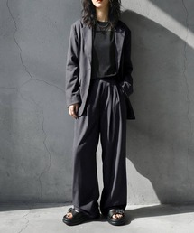 antiqua（アンティカ）の「タック ワイドストレート パンツ（その他パンツ）」