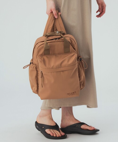BEAMS HEART(ビームスハート)の「コード 紐 バックパック(バックパック/リュック・レディース・ブラック/ブラウン・ONE SIZE)」の2枚目の写真