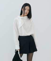 LUCIR ZU（ルシールズ）の「Ribbon Silky Blouse (ivory)（シャツ/ブラウス）」