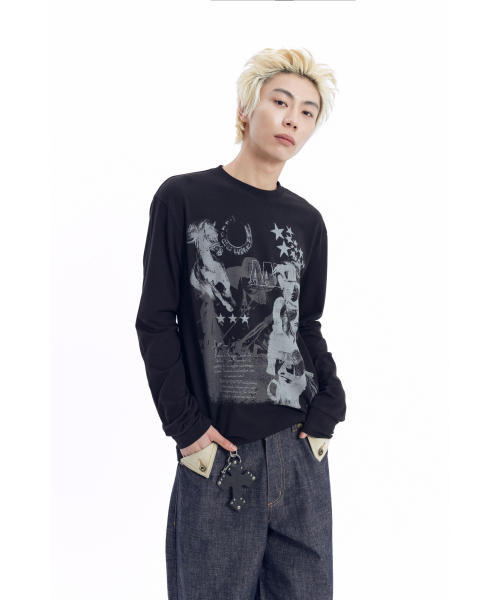 AAKAM(アーカム)の「Western Muse Long Sleeve (Black)(Tシャツ/カットソー・レディース・その他・1/2)」の15枚目の写真