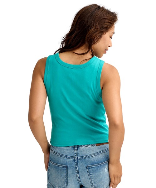 BILLABONG（ビラボン）の「BILLABONG/ビラボン タンクトップ ショート丈 BG013362（タンクトップ・レディース・スミクロ/グリーン/ピンク/オフホワイト・M）」の19枚目の写真
