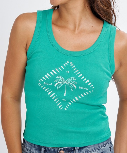 BILLABONG（ビラボン）の「BILLABONG/ビラボン タンクトップ ショート丈 BG013362（タンクトップ・レディース・スミクロ/グリーン/ピンク/オフホワイト・M）」の20枚目の写真