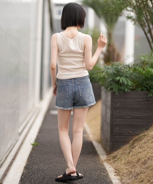 BILLABONG（ビラボン）の「BILLABONG/ビラボン タンクトップ ショート丈 BG013362（タンクトップ・レディース・スミクロ/グリーン/ピンク/オフホワイト・M）」の8枚目の写真