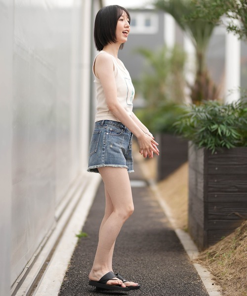 BILLABONG（ビラボン）の「BILLABONG/ビラボン タンクトップ ショート丈 BG013362（タンクトップ・レディース・スミクロ/グリーン/ピンク/オフホワイト・M）」の9枚目の写真