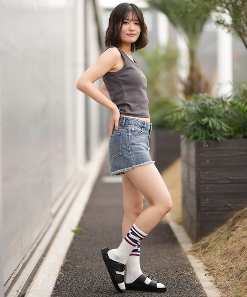 BILLABONG（ビラボン）の「BILLABONG/ビラボン タンクトップ ショート丈 BG013362（タンクトップ・レディース・スミクロ/グリーン/ピンク/オフホワイト・M）」の15枚目の写真