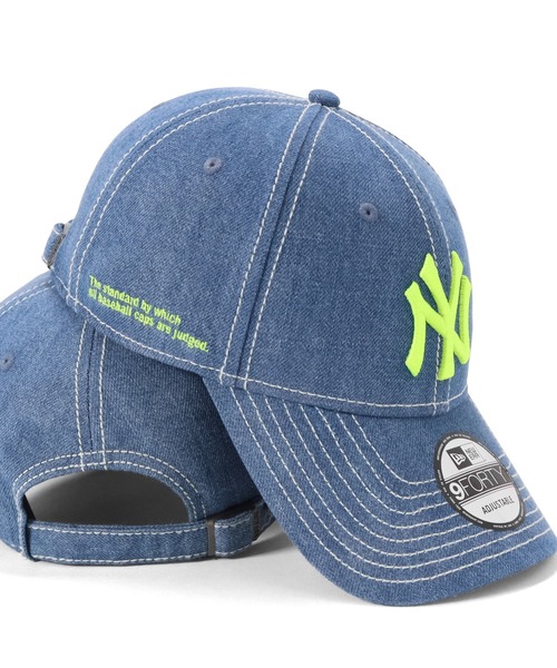9 FORTY ニューエラ デコキャップ ニューエラキャップ 9FORTYロングバイザー デニムMLB ONSPOTZ別注