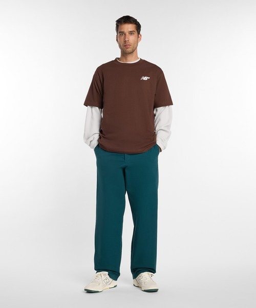 NEW BALANCE(ニューバランス)の「Numeric Small ロゴ T-Shirt(Tシャツ/カットソー・メンズ・チョコ/サックスブルー・SMALL/MEDIUM/LARGE/X-LARGE/XX-LARGE)」の8枚目の写真